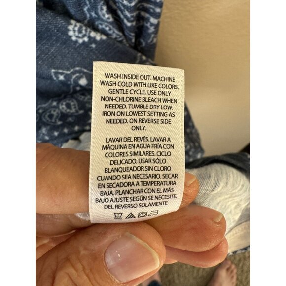 Terra & Sky Blue Blouse size 1X short sleeve plus size polyester round neck - Picture 6 of 7